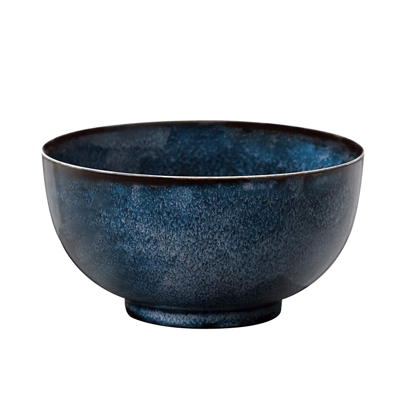 美濃燒-天目釉瓷器餐具日本進(jìn)口家用米飯和風(fēng)盤子裝菜碟子 6.0英寸面碗【16.0CM*8.5CM】