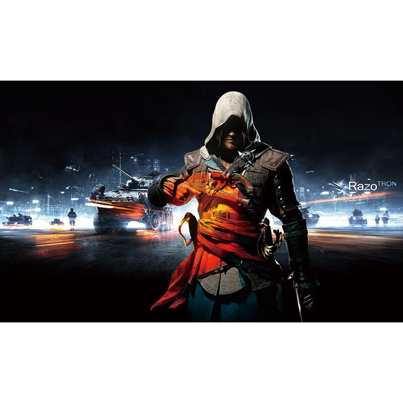 狼天影 刺客信条游戏海报墙贴纸画周边宿舍卧室超大墙纸装饰贴纸定制