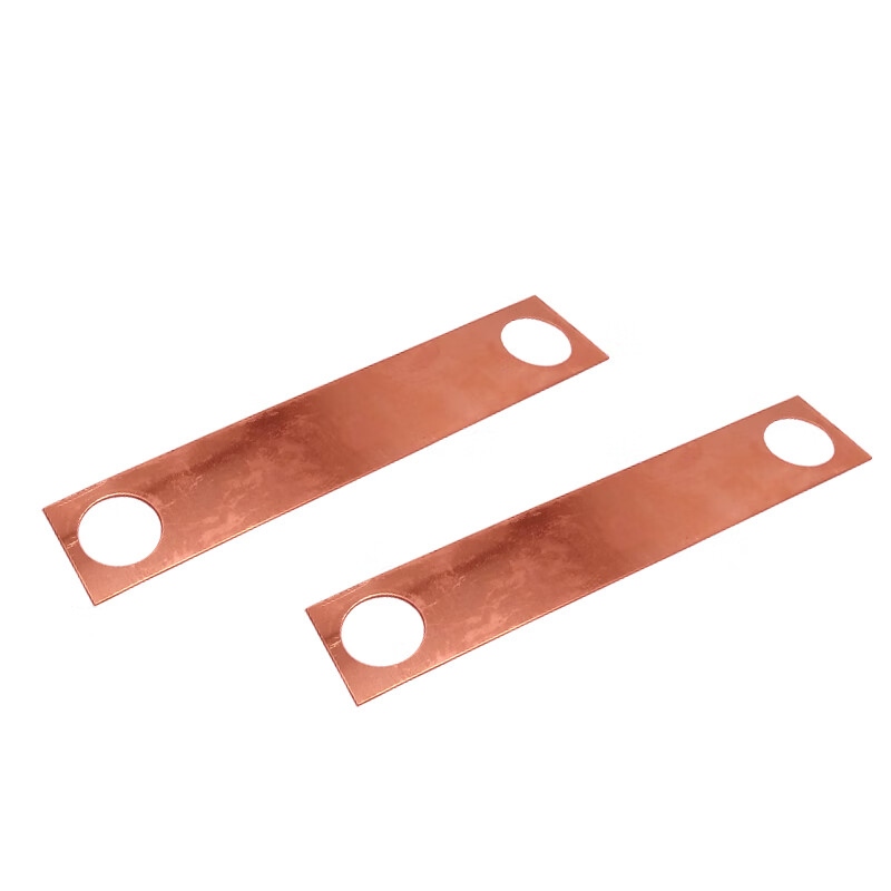 法兰静电跨接铜片 静电连接铜片跨接铜排 法兰连接线紫铜片 厚0.