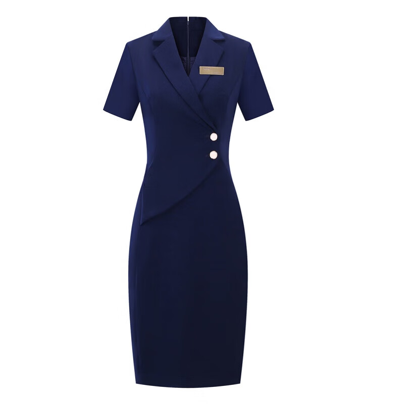 璇醇空姐制服夏装南航深航川航厦航遮肉短袖案场客服美容顾问工作服