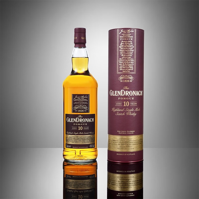 格兰多纳(glendronach) 10年forgue 单一麦芽威士忌 43%vol 1000ml