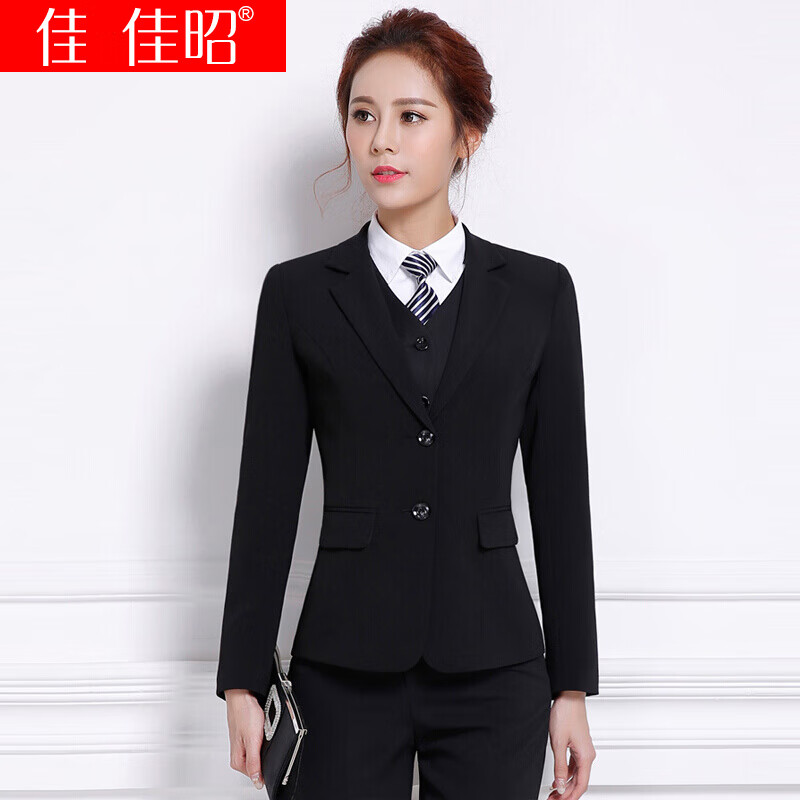 佳昭 职业装女装套装小西装女长袖西装外套正装春春秋韩版新款小西服