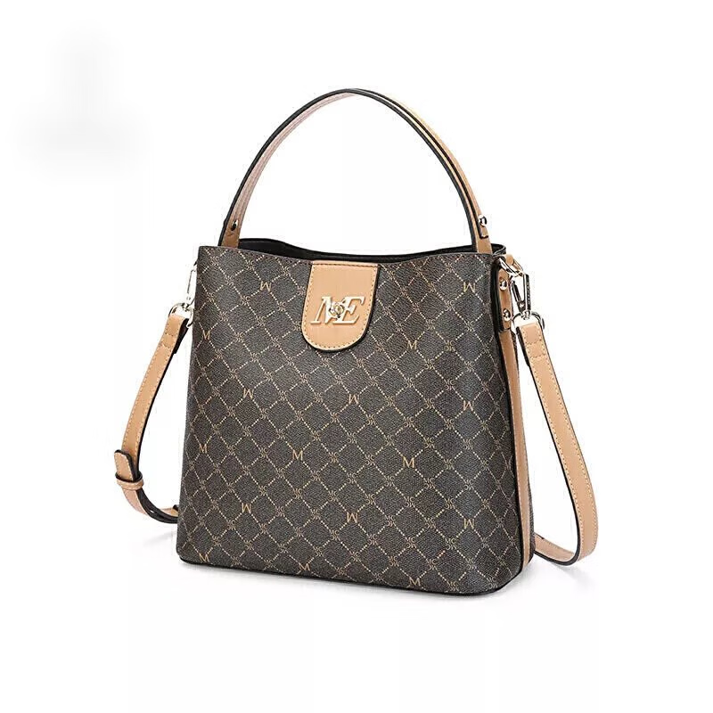 daishu)酷奇牌袋鼠女士包包单肩手提斜挎女包时尚经典印花百搭水桶包