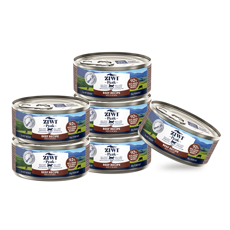滋益（ZIWI）主食零食猫罐头85g *6罐 牛肉*6 布偶加菲英短蓝猫通用湿粮