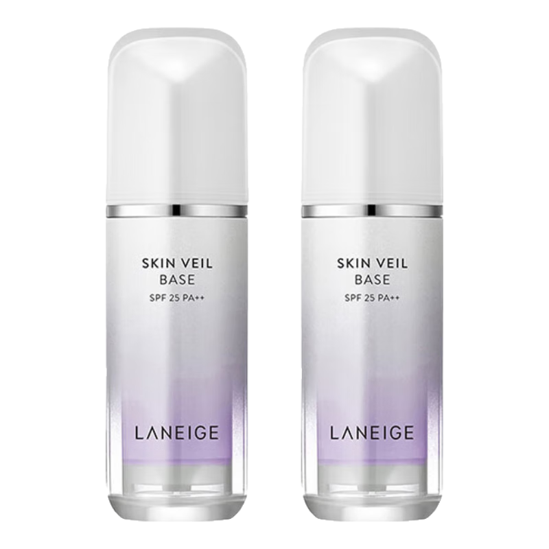 蘭芝（LANEIGE）隔離霜妝前乳雪紗絲柔淡紫色30ml*2雙支裝  防曬隔離 禮物