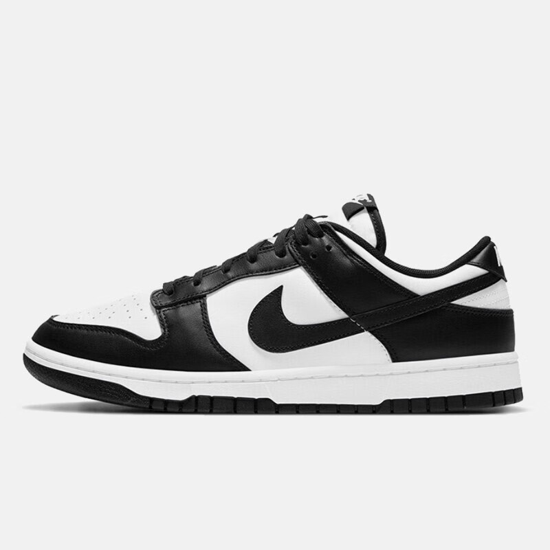 耐克（NIKE）Dunk Low GS男女新款低帮防滑轻便耐磨复古休闲运动板鞋 CW1590-100 【黑白熊猫dunk】 36.5