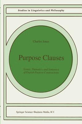 预订 purpose clauses: syntax, thematics, and semantics of
