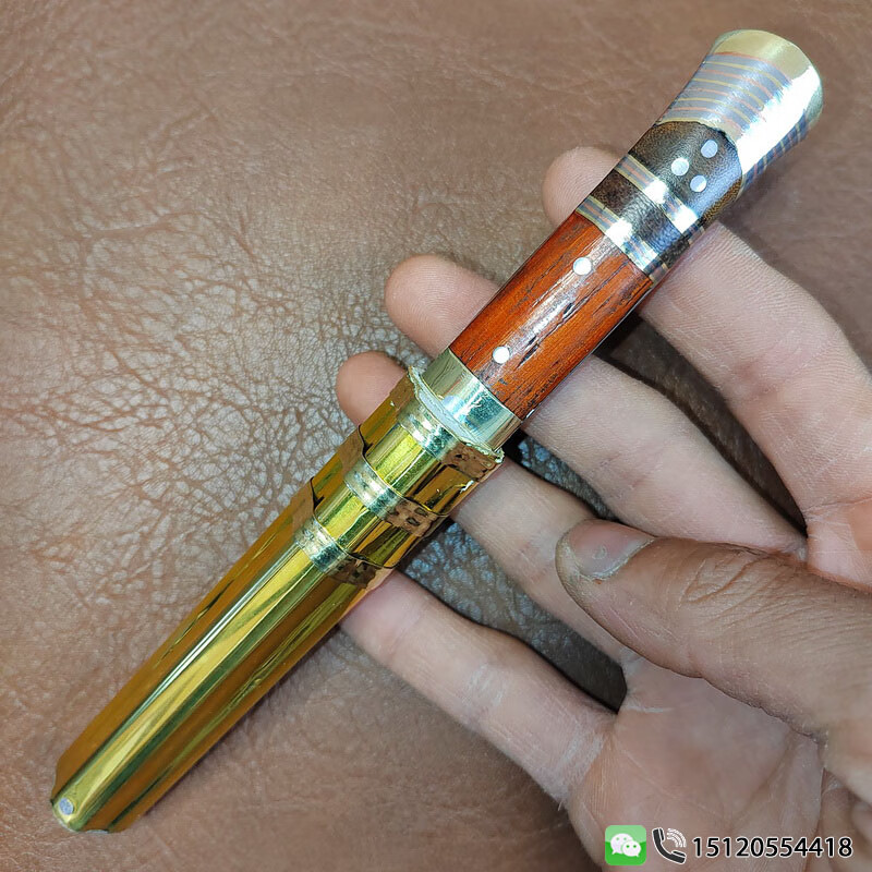 保安族手工刀大河家5寸什样锦吃肉小刀保安小刀纯手工锻打款【未 红色