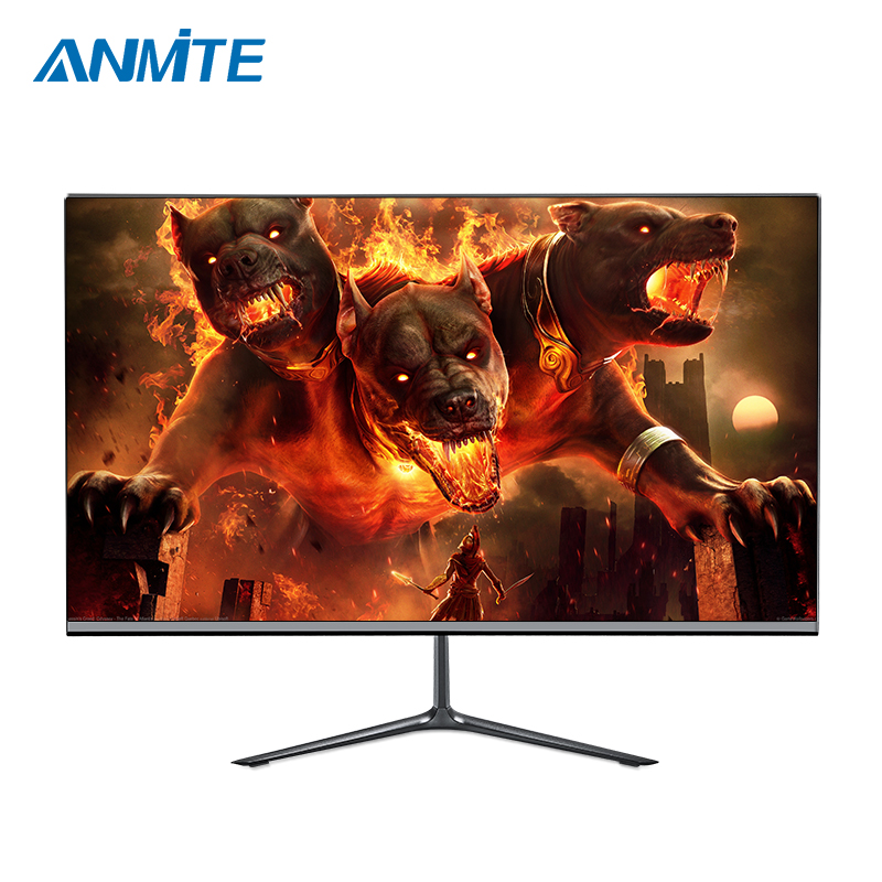 安美特 24英寸电脑显示器2K高清144高刷游戏电竞IPS高清屏广色域台式液晶屏幕可壁挂设计办公 24寸薄款1K直面IPS屏144HZ