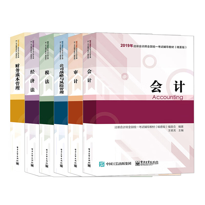 备考2020注册会计师2019教材cpa精要版会计税法审计经济法财务成本管理公司战略与风险管理（套装共6册）