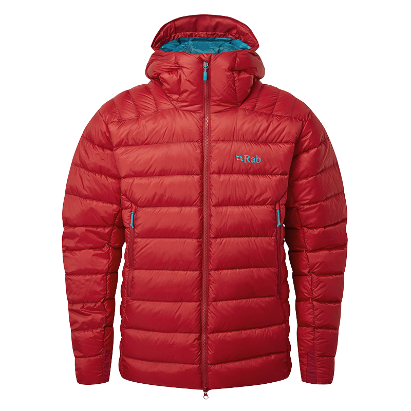 Rab 【斷貨王】男款800篷歐洲鵝絨羽絨服連帽保暖透氣523g QDN-85 碳黑色  L