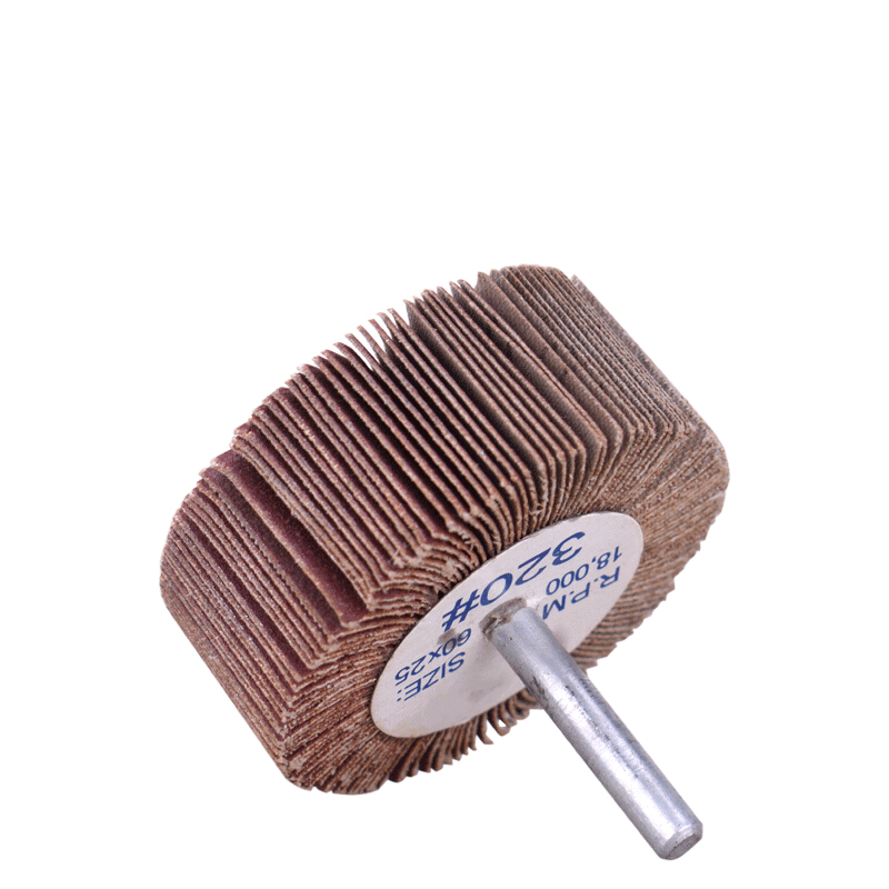 鑫洪五金洛盈百叶磨头打磨头砂纸轮抛光轮千叶轮电磨头 直径20mm