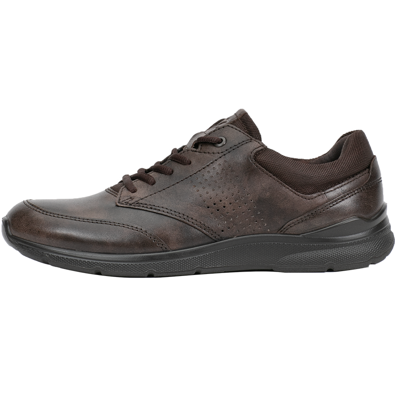 愛步(ECCO) Irving 運(yùn)動(dòng)鞋男系帶休閑鞋 簡(jiǎn)約舒適真皮健步鞋 511734 55738-可可棕 43