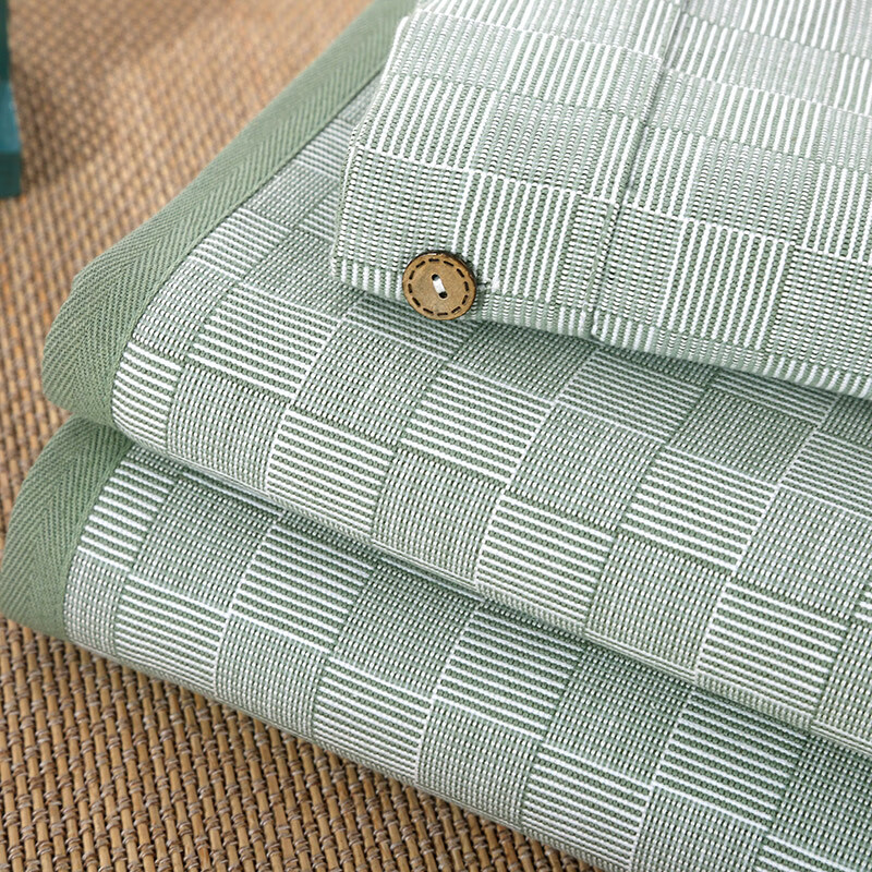 塔驰密司 touch miss老粗布凉席三件套纯棉全棉特厚床单亚麻空调席