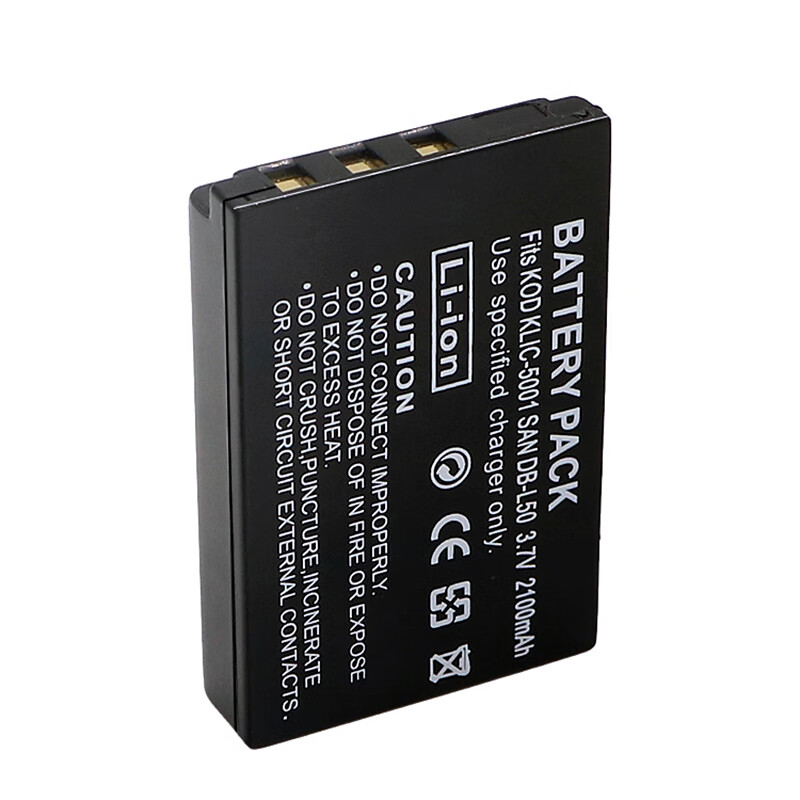 柯达(kodak)适用柯达ccd相机klic-k5001 db-l50 dx7590 z730 p850电池