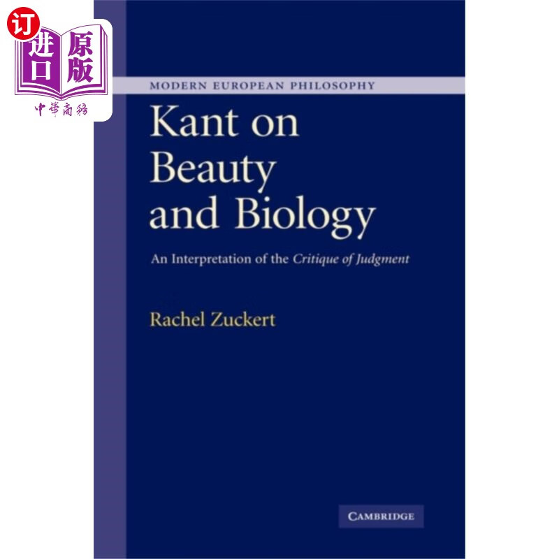 海外直订Kant on Beauty and Biology 康德论美与生物学