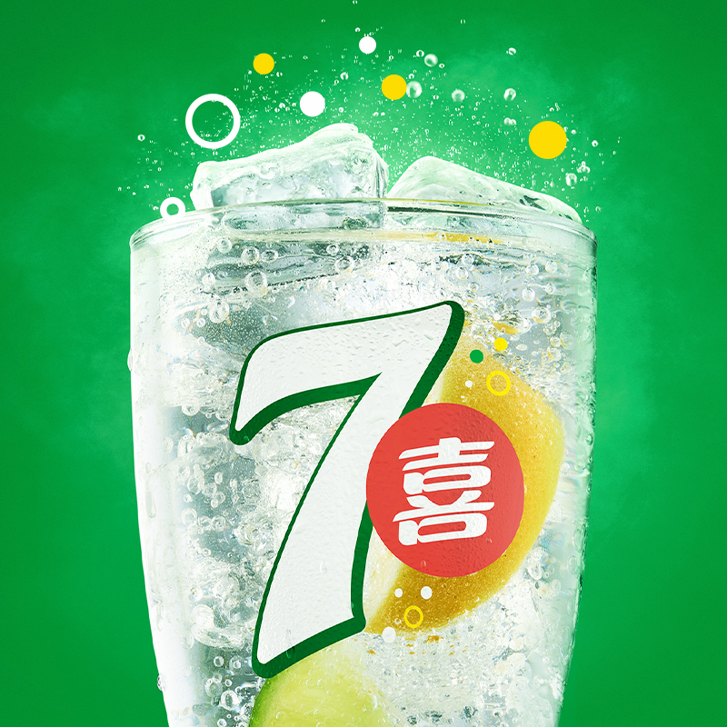 7喜 七喜7up 柠檬味 汽水碳酸饮料 300ml*12瓶 (新老包装随机发货)