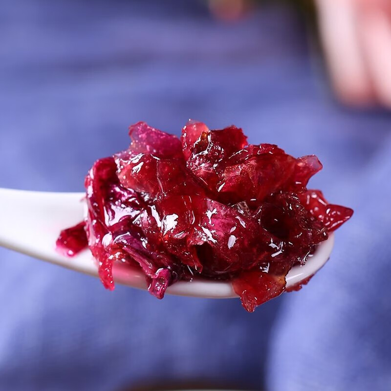 鼎焙旺云南玫瑰花酿花酱冰粉配料5斤食用玫瑰花糖烘焙批发冷饮茶 玫瑰