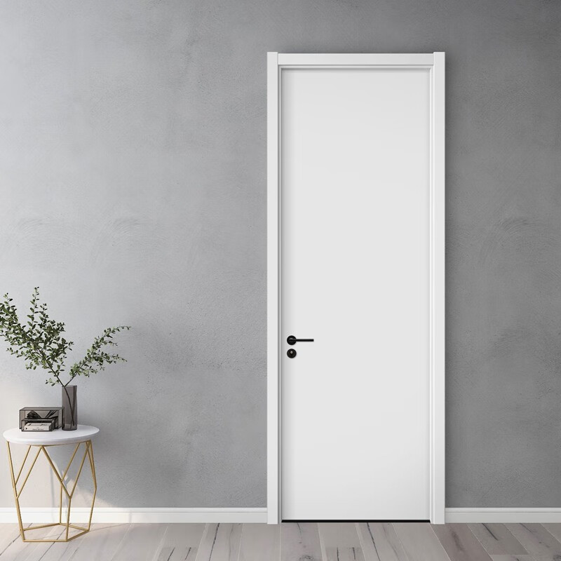 花满楼木门卧室门室内门平板门木质复合环保烤漆门房间门时尚简约定制