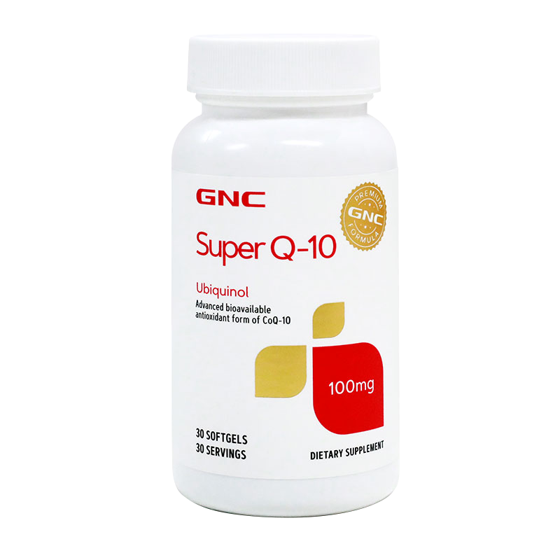 GNC健安喜 辅酶Q10泛醇软胶囊 还原型辅酶 100mg*30粒 高含量易吸收 海外原装进口