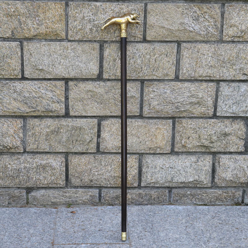 追龙同款拐杖虎头拐杖定制加长电影道具拐杖纯铜拐杖定制拐棍定制 追