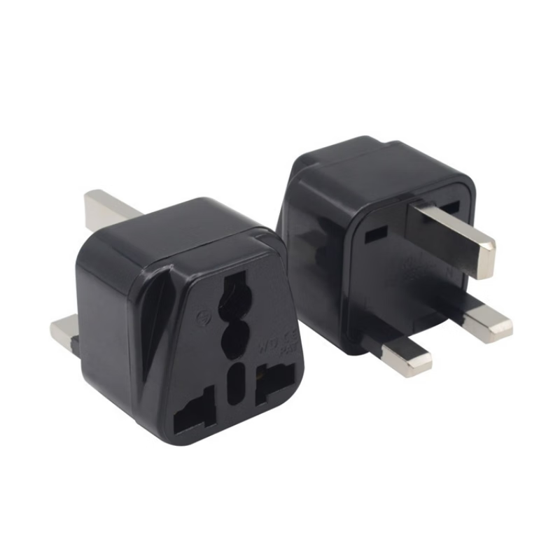 olevo英制转换插头英标转换器一转二多功能插座香港13a英式wdi-7 黑色