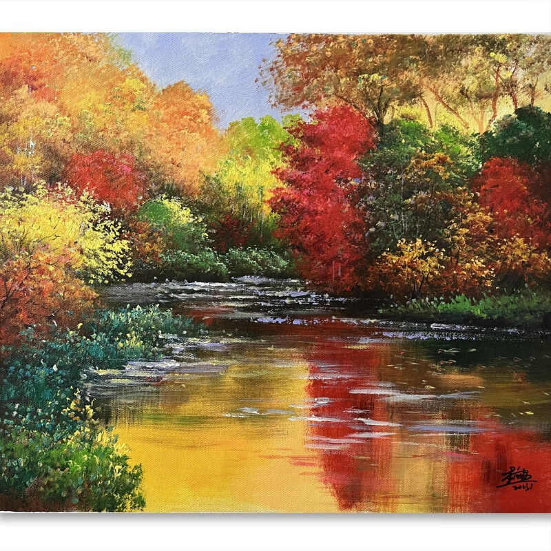 李向标老师精品手绘油画《风景图》尺寸50*60cm 装饰收藏送礼客厅玄关