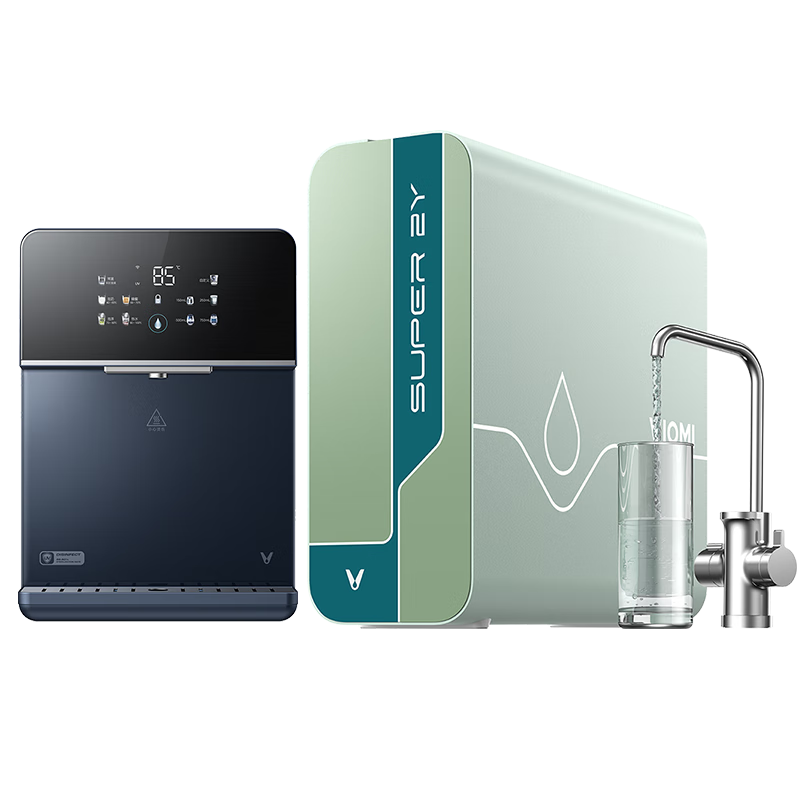 云米（VIOMI）Super 2Y 1200G全屋凈水套裝凈水器+管線(xiàn)機Master 2S兩件套家用直飲加熱即熱凈水器凈水機