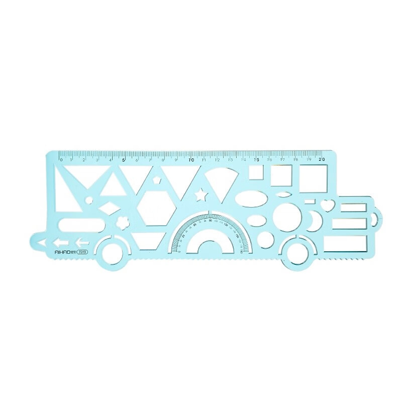 随意折叠多功能万花尺直尺儿童美术绘图画画尺小清新手账diy绘画尺子