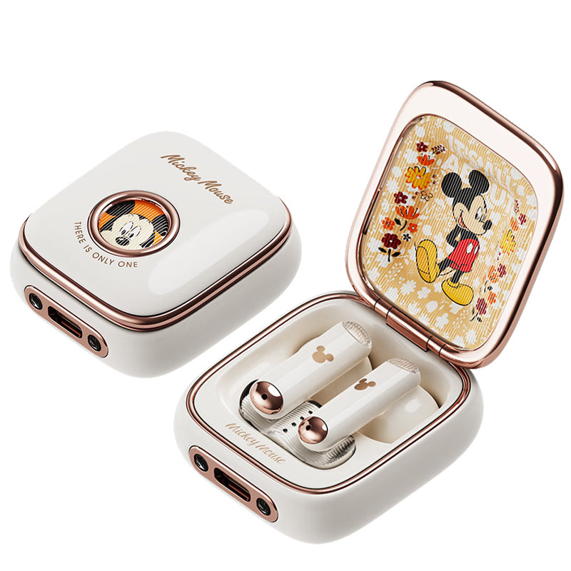 Disney 迪士尼 无线蓝牙耳机半入耳式Q7时尚白