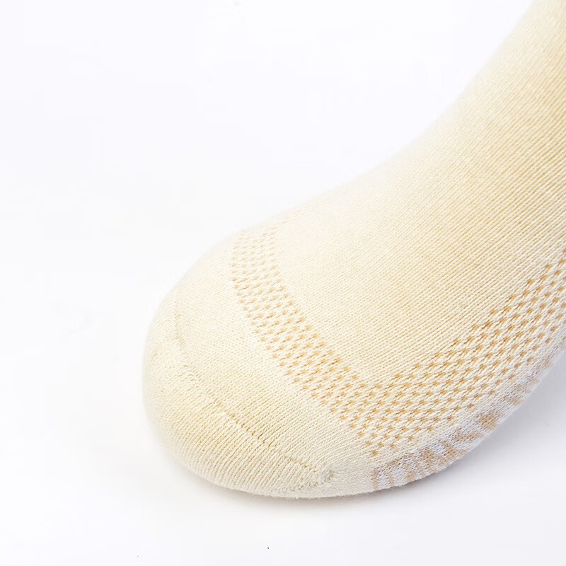 可代尔秋冬糖尿病足专用中老年宽松口袜加厚大码毛巾底脚伤肿术后中筒袜 超级宽松版米白34-39/ 1双