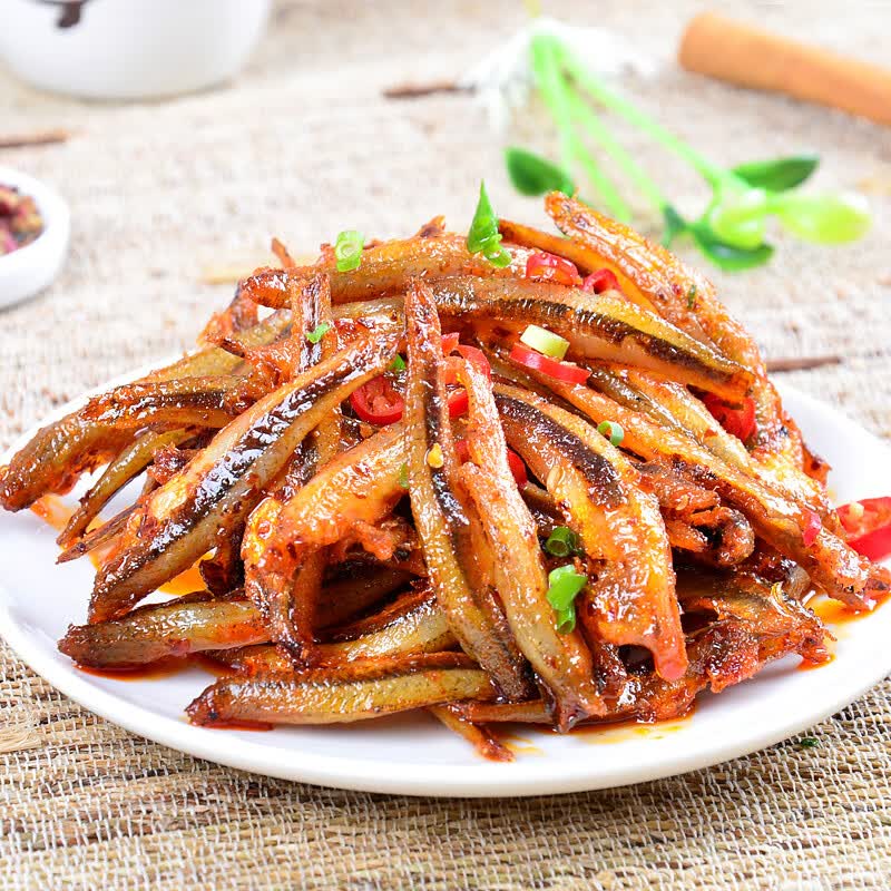 乡乡嘴小鱼仔即食毛毛鱼零食香辣小鱼干湖南特产休闲零食小汁鱼小吃 【混合味】20包140g