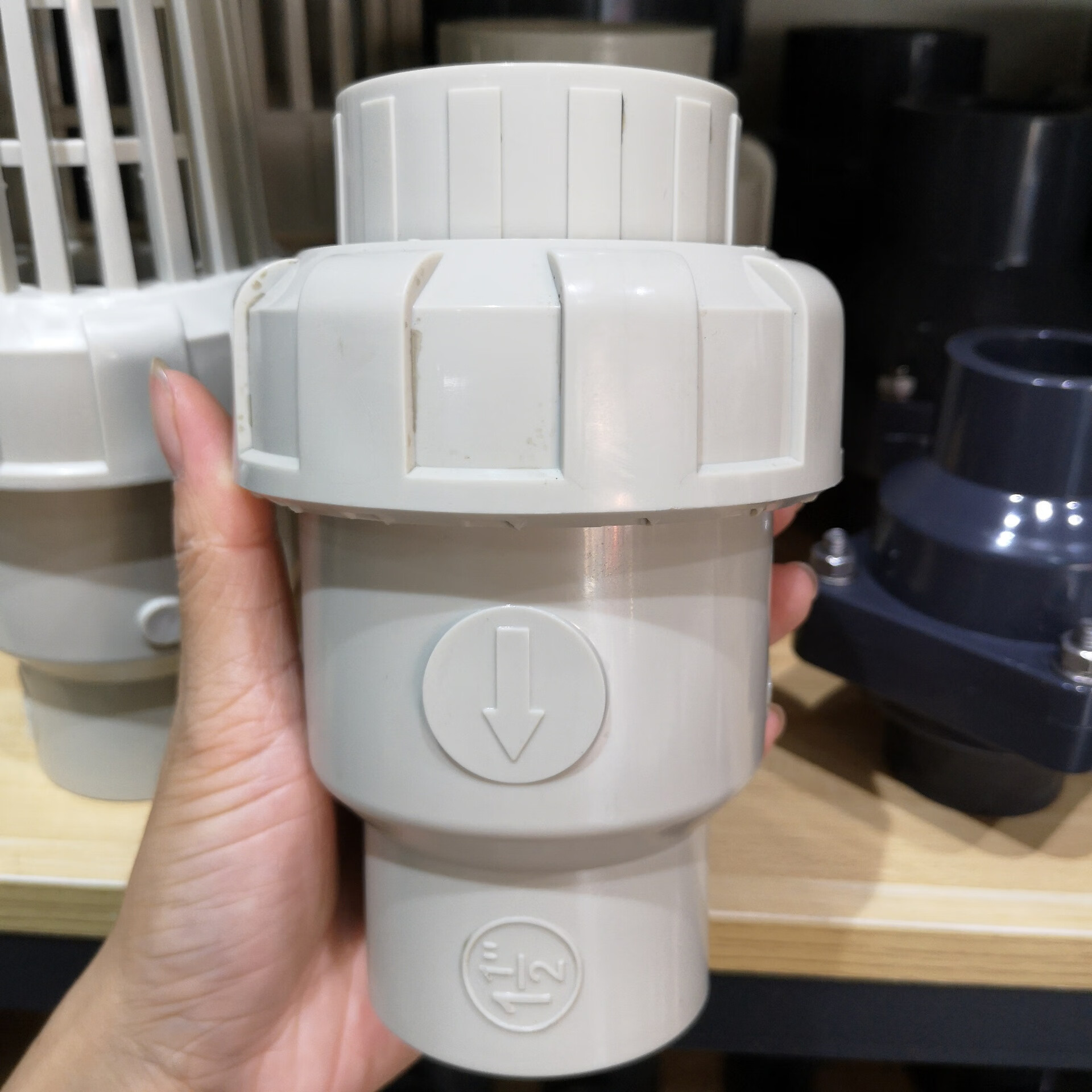 澳颜莱 pph止回阀pprpp立式热熔止回阀单向阀逆止阀2025324 dn15(内径