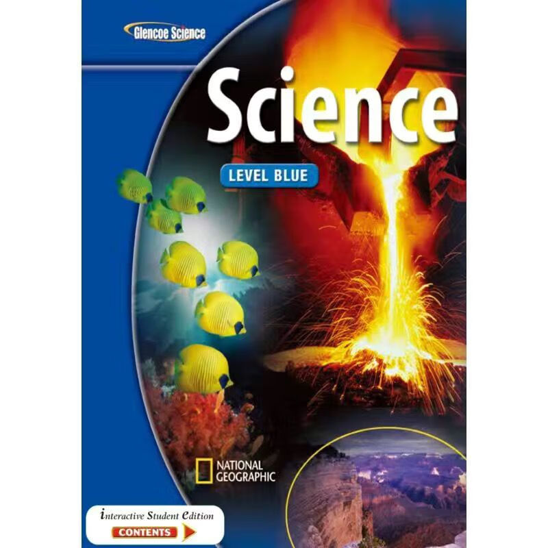 格伦科 McGraw-Hill Glencoe Science Level Red/Green/Blue Level Blue蓝色