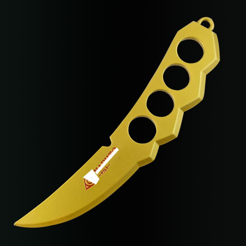 周边武器模型 阿玛斯苦无飞雷神合金模型兵器摆件22cm 阿斯玛刀金色