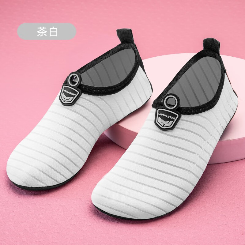 居家运动鞋女瑜伽健身鞋防滑软底训练鞋 荼白【尺码偏小请拍大一码】