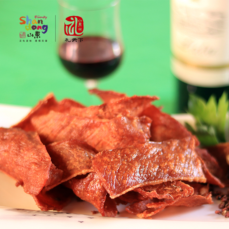 好客山东 泰顺斋莱芜风干肉花椒肉五香猪肉干肉脯山东特产 90g
