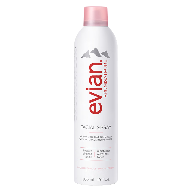 依云（evian）补水喷雾400ml矿泉水爽肤水保湿水法国进口敏感肌礼物送男女