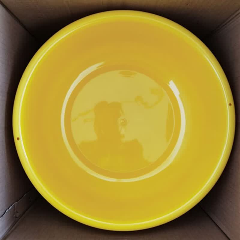 雅空黄脸盆学校内务军绿色黄色脸盆小黄脸盆加厚洗脸盆学生军训塑料盆