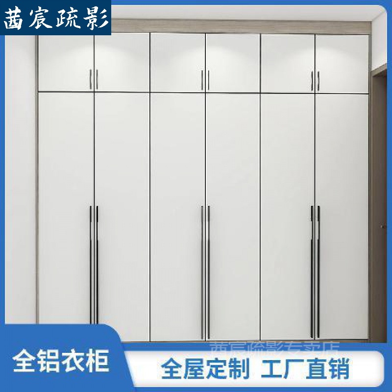 铝合金衣柜全铝 平开门推拉门 全铝衣柜现代简约一门到顶全屋家具铝制