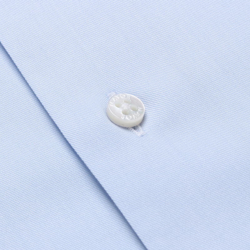 MAYOR男装春季商务长袖衬衫ALBINI全棉男士衬衣 浅蓝 170/84A