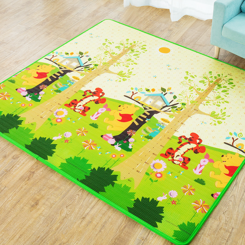 迪士尼DISNEY 宝宝爬行垫爬爬垫 防滑地垫游戏毯 2米*1.8米 双面1cm礼品