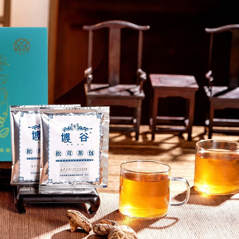 【9月生产】通惠牌 博谷松茸茶包 3克*20包/盒 一盒