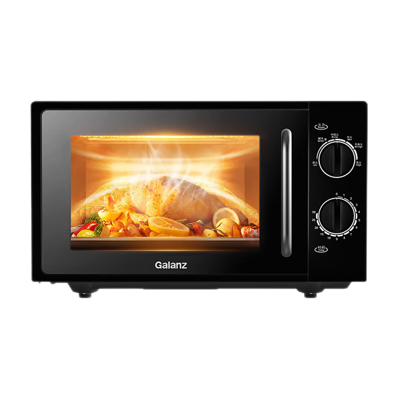 格兰仕微波炉一体家用小型迷你机械旋钮升级平板操作简单 快速加热  20L容量   机械转盘