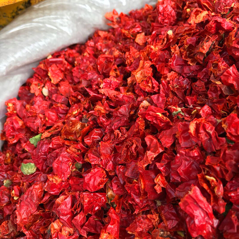 特香微辣邹皮干辣椒段500g (代加工) 线椒节干辣椒节散装辣椒段