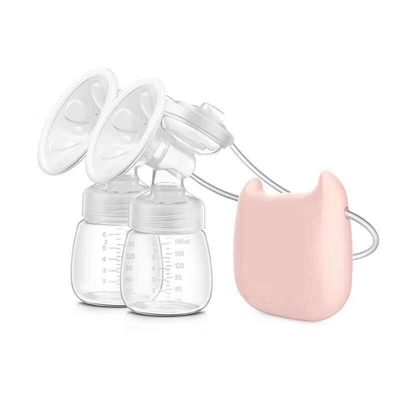 智能 双边电动吸奶器 双头挤奶器 催乳器 抽奶器厂家批发TLXT 粉色