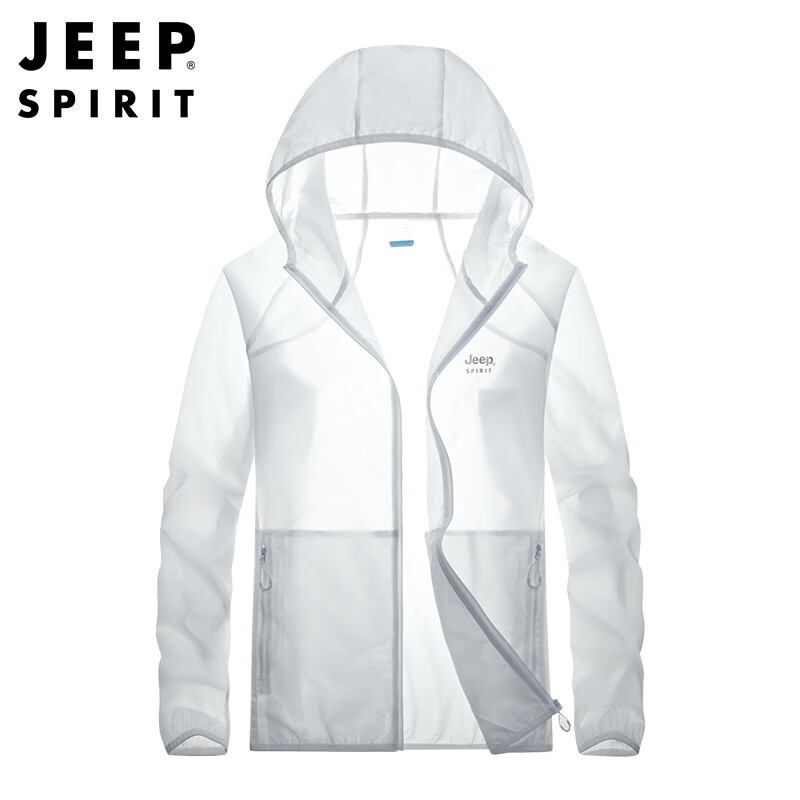 吉普(jeep)休闲服男夏季新款超薄休闲冰丝凉感宽松户外运动宽松男上衣