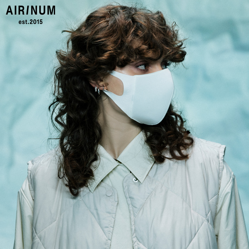 Airinum睿铂Lite口罩防晒防风防尘防雾霾男女可水洗3D立体透气口罩 冰川白L