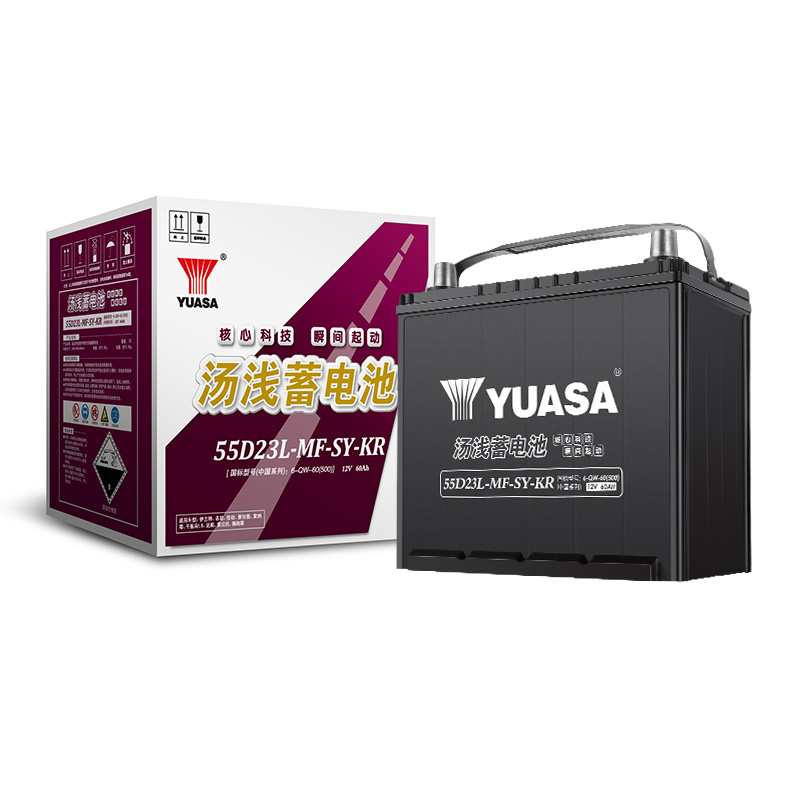 汤浅(Yuasa)汽车电瓶蓄电池55D23L-MF-SY-KR 12V 丰田雅力士/逸致海马丘比特(海马2) 以旧换新 上门安装
