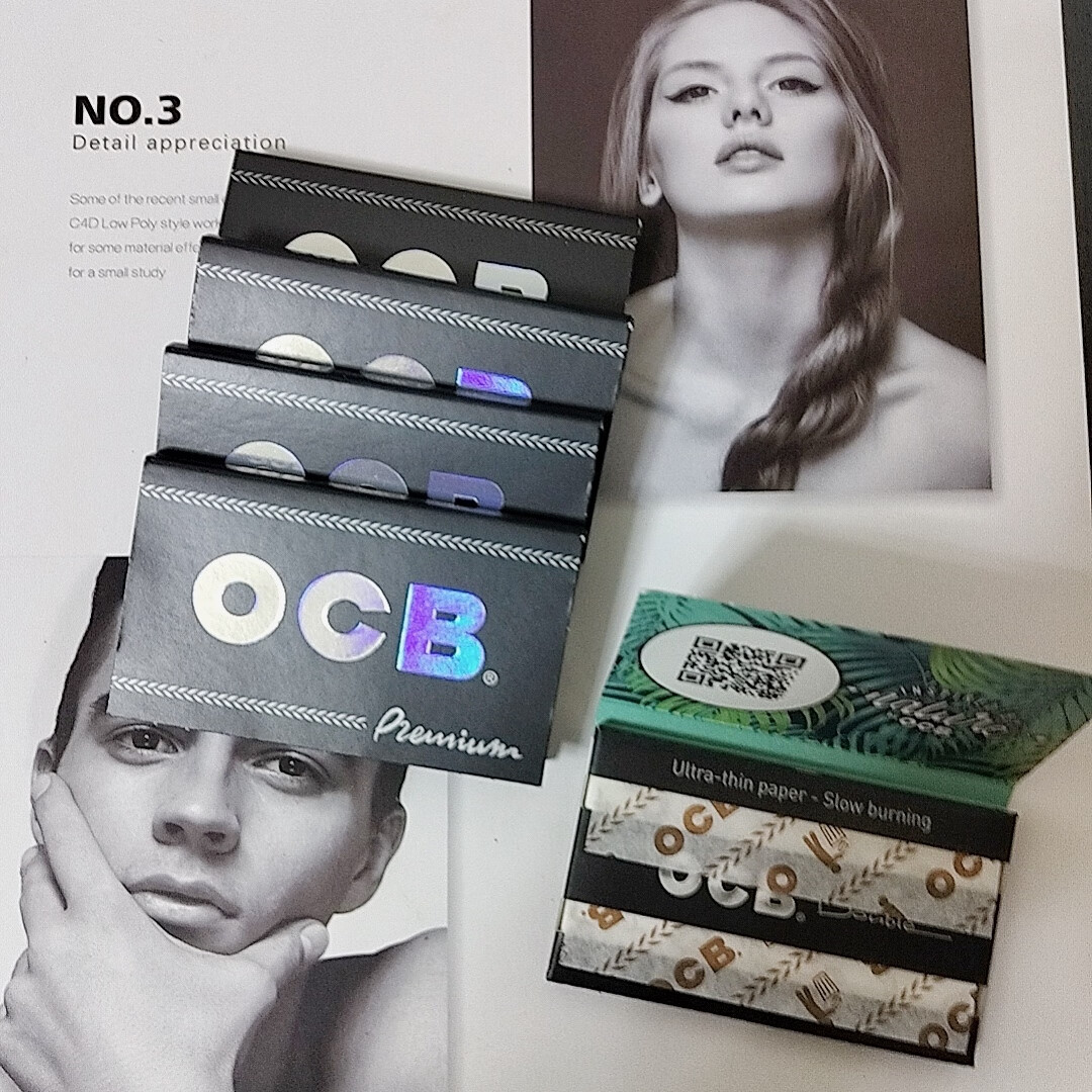 烟纸瑞士进口专用纸瑞士进口手卷专用纸36mm x 70mm ocb双抽5册 500支